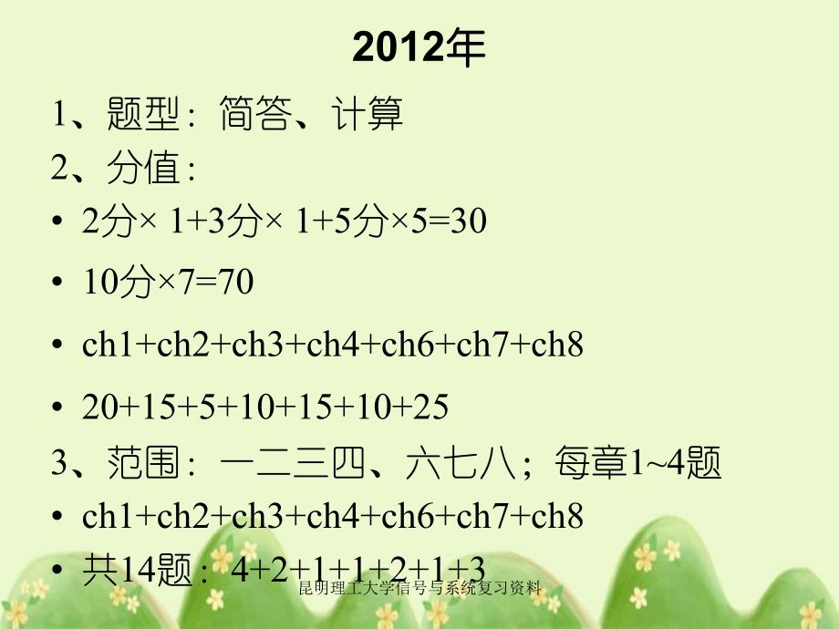 昆明理工大学信号与系统复习资料_第3页