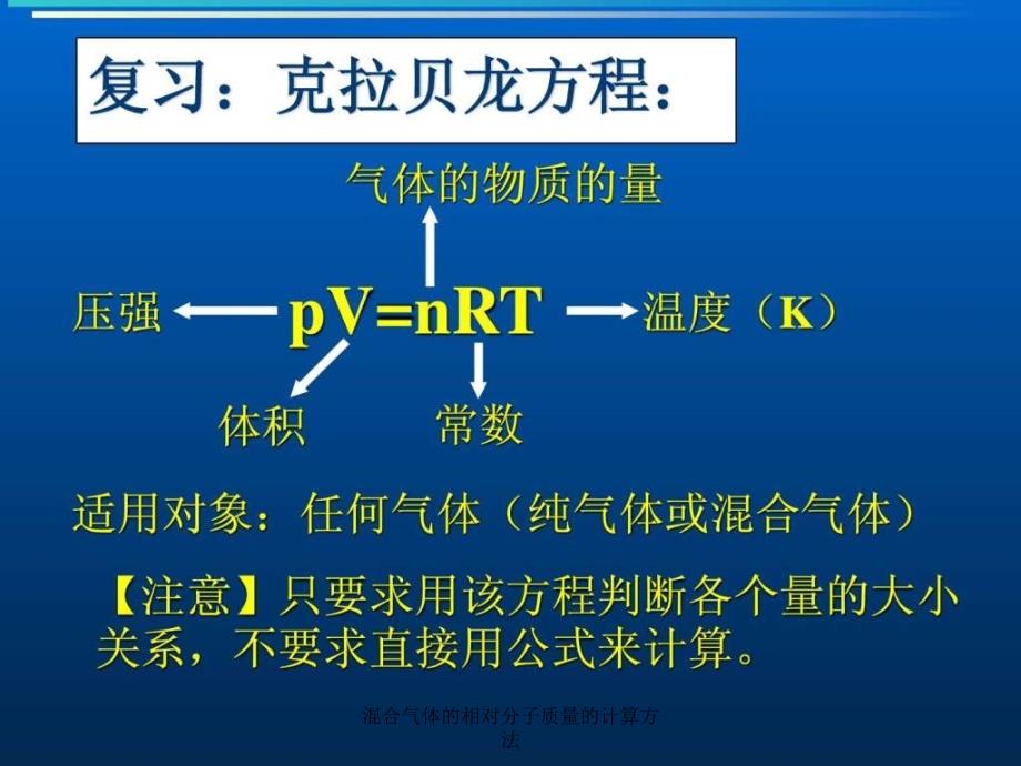 混合气体的相对分子质量的计算方法课件_第2页