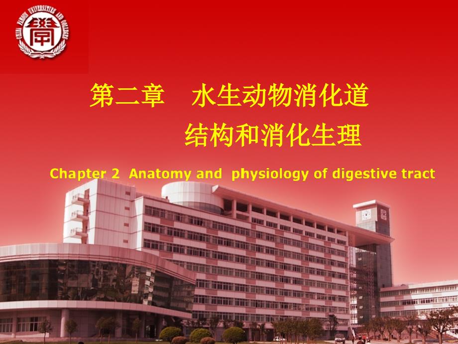 水生动物消化道结构和消化生理_第1页