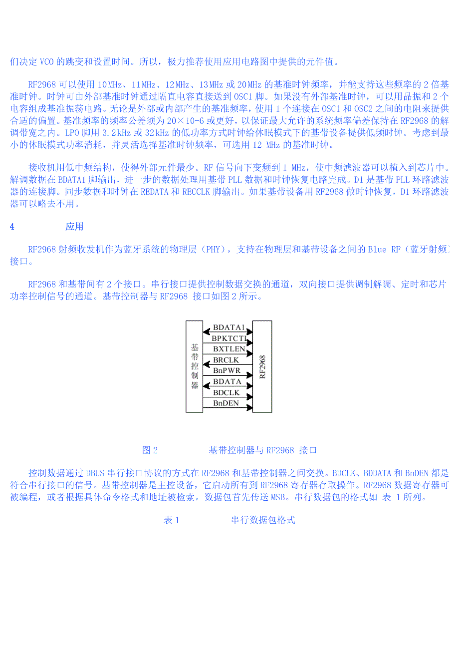 蓝牙收发芯片RF2968的原理及应用 (2).doc_第4页