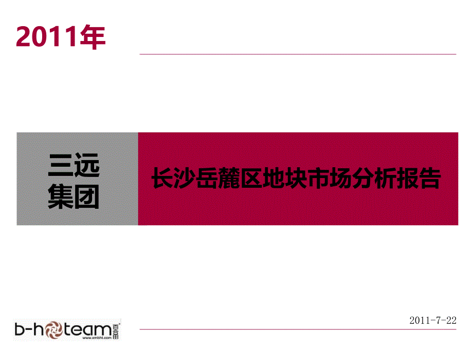 长沙岳麓区地块市场分析报告98P_第1页