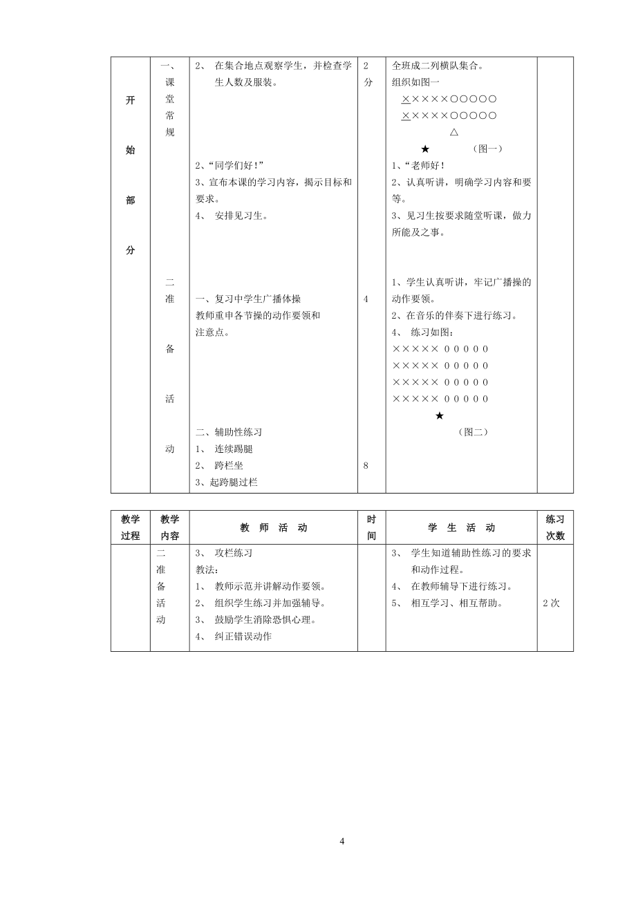 2013初中九年级全套体育教案(共36课).doc_第4页