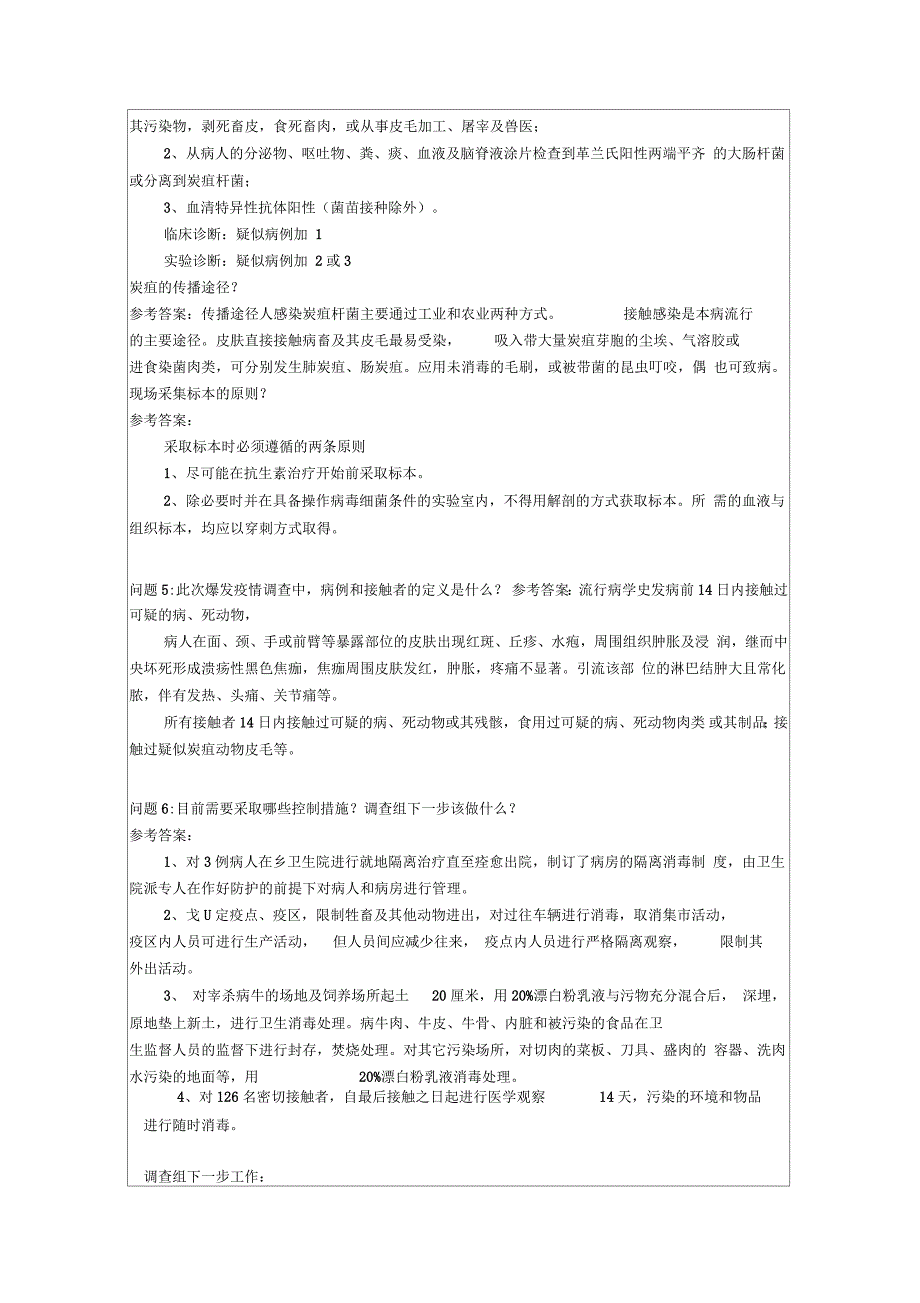 一起皮肤炭疽爆发的案例分析_第4页