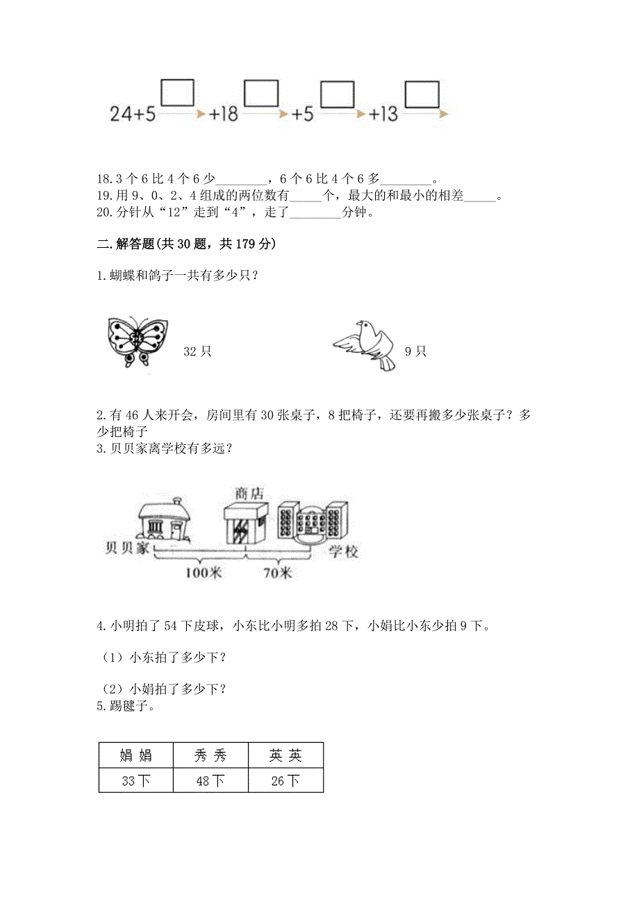 人教版数学二年级上册重点题型专项练习及参考答案【黄金题型】.docx_第3页