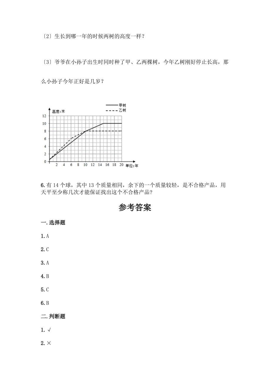 五年级下册数学期末测试卷【黄金题型】.docx_第5页