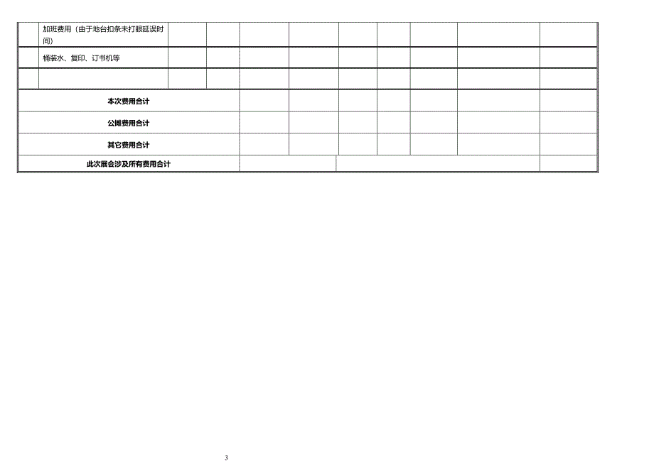 展会预算表格(参考)-_第3页