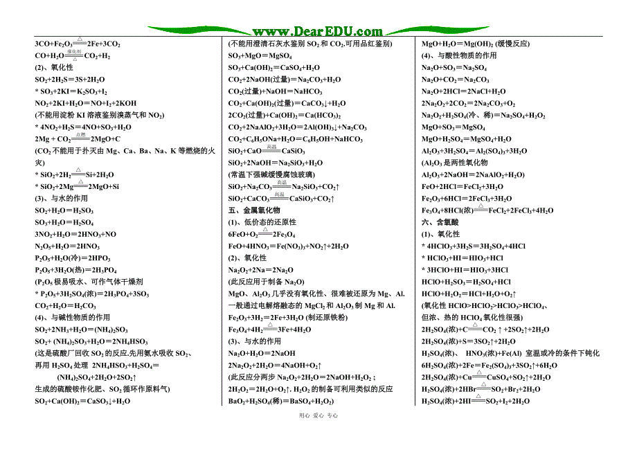 高三化学方程式大全.doc_第3页