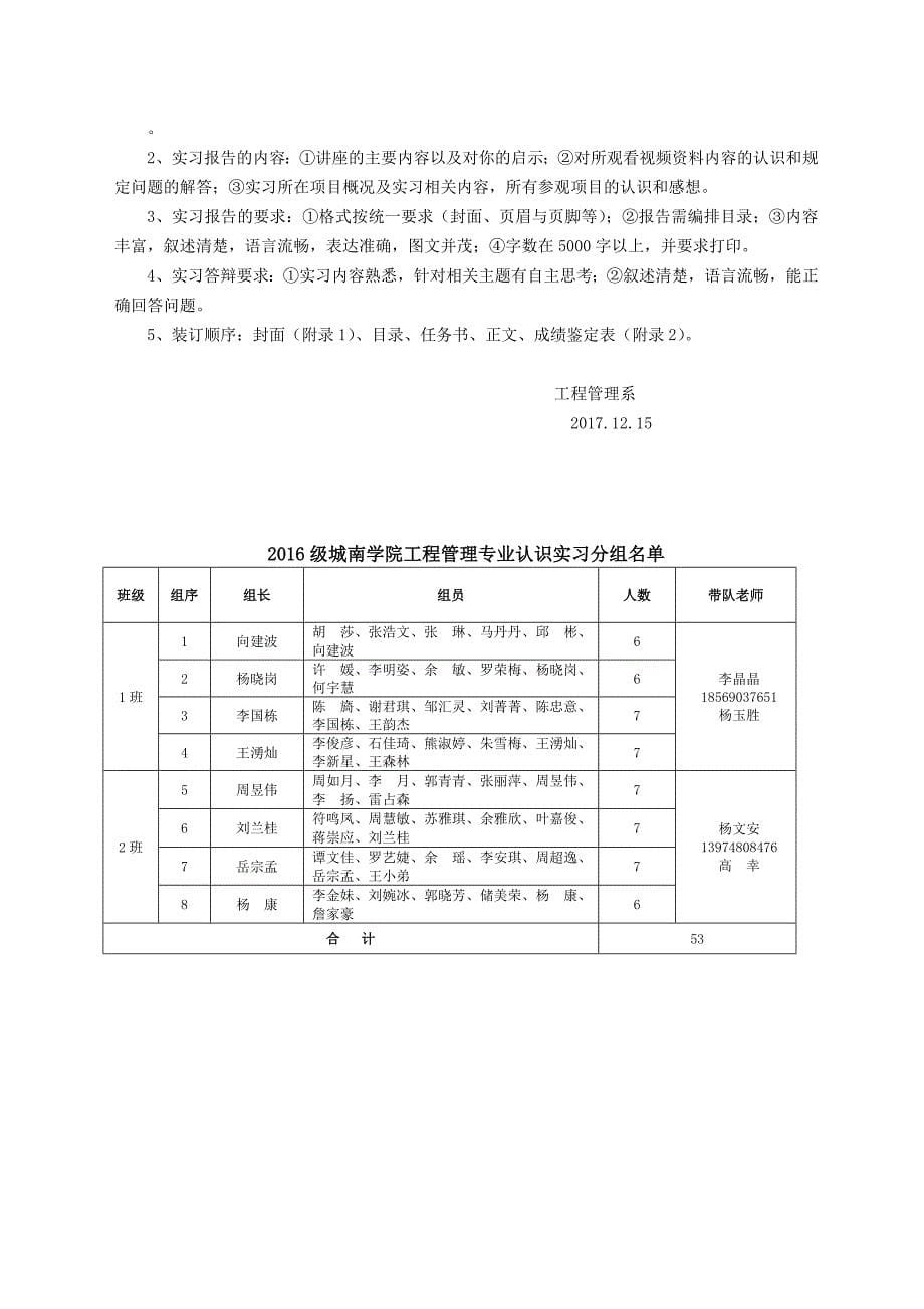 (精选)工程管理专业2016级认识实习任务书.doc_第5页