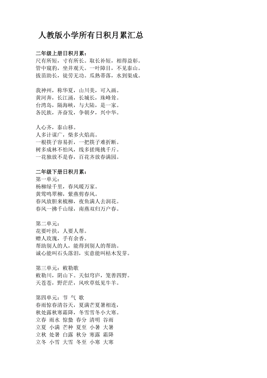 人教版小学所有日积月累汇总.doc_第1页