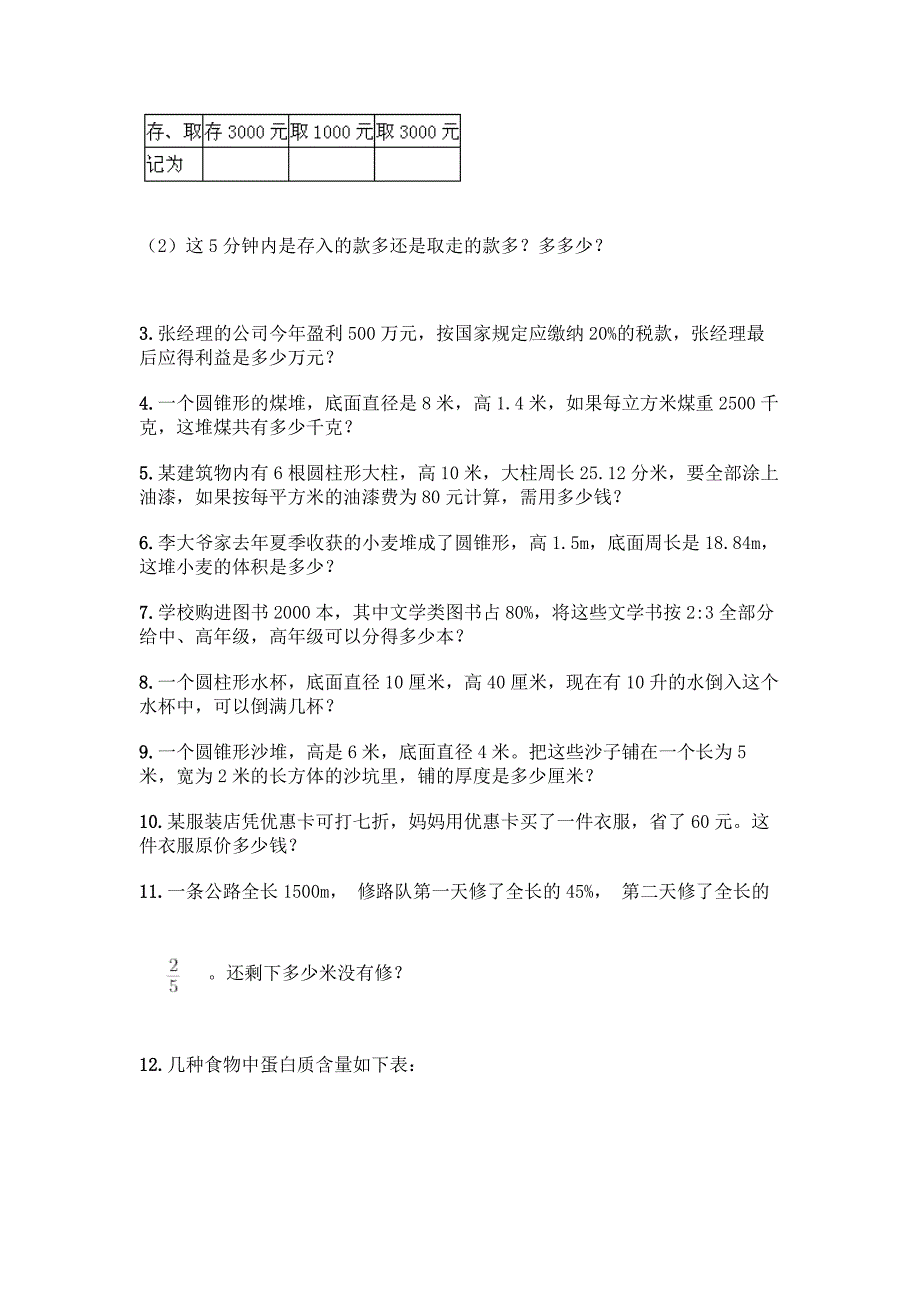 小学六年级下册数学应用题50道附参考答案【培优B卷】.docx_第2页