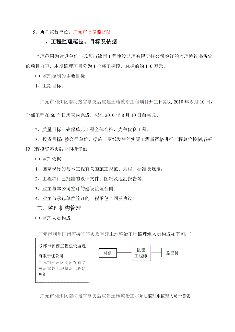 土地整理项目工程监理规划及实施细则_第2页