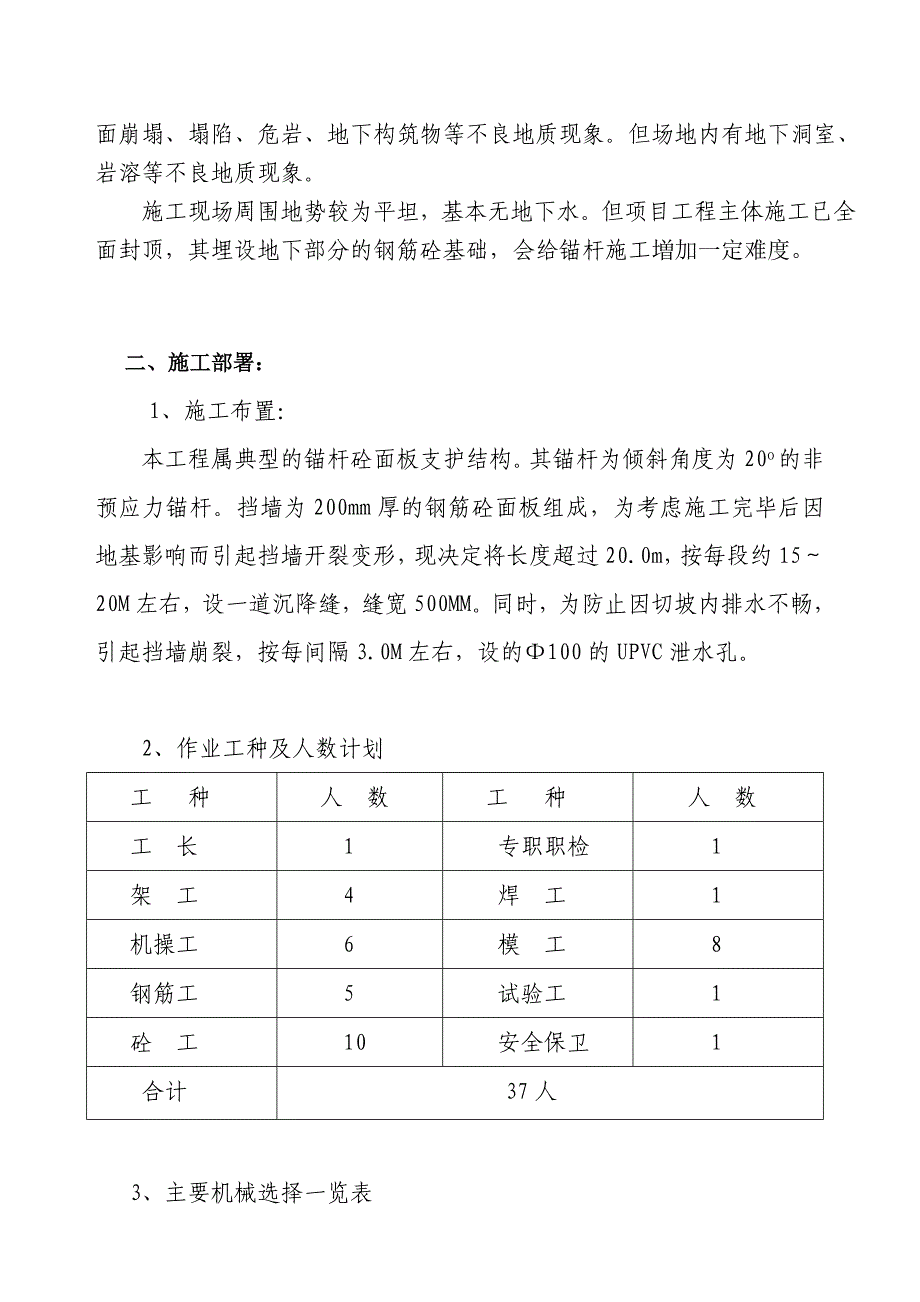 [重庆]住宅锚杆挡墙支护工程施工方案.doc_第4页