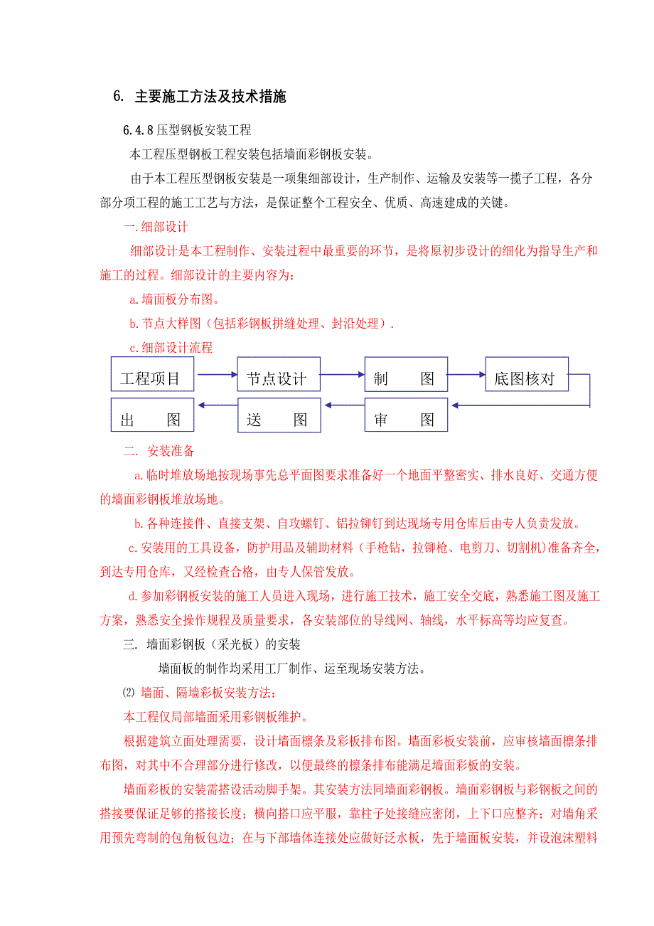 钢板墙面施工方案.doc_第1页