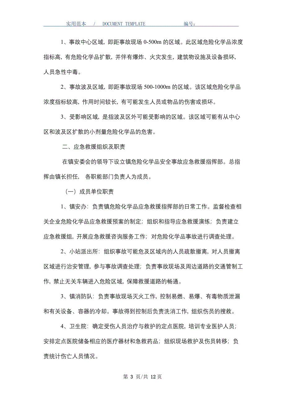 危险化学品事故应急预案_第3页