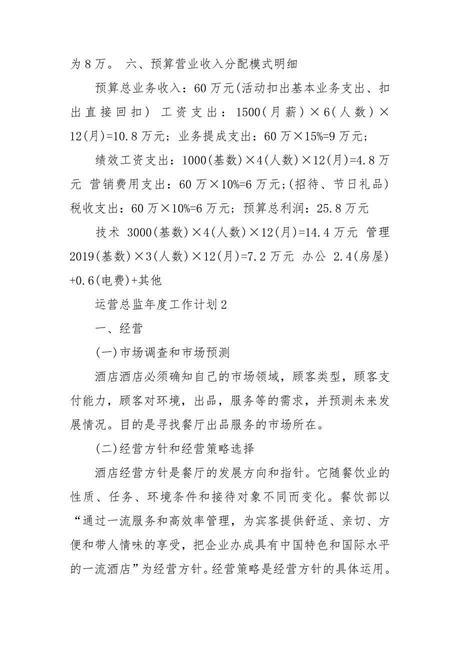 运营总监年度工作计划.doc_第5页