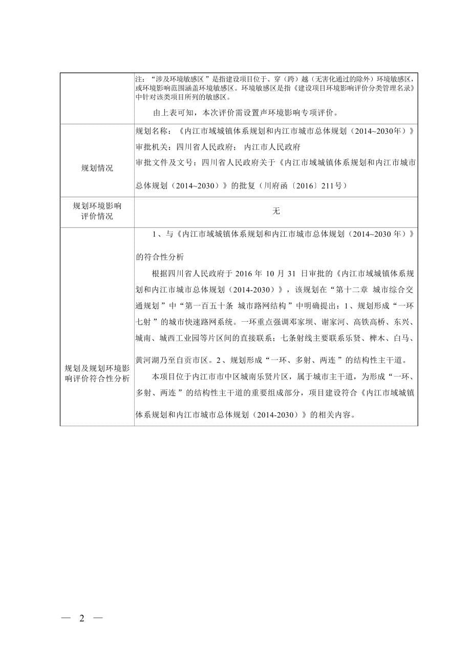 内江市市中区乐贤片区棚户区改造项目配套基础设施建设项目（甜都大道南段道路工程）环评报告.docx_第5页