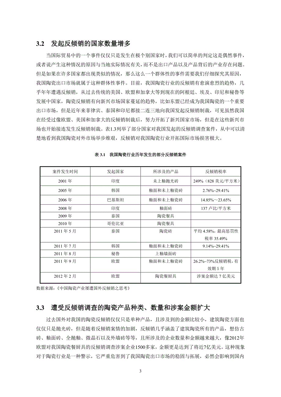 我国陶瓷行业出口面临的反倾销分析毕业论文设计.doc_第4页