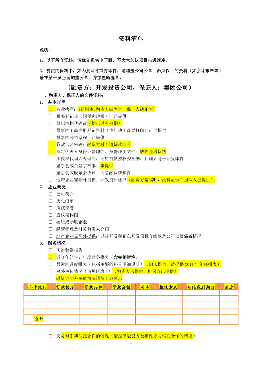 地产业务资料清单sss.doc_第1页