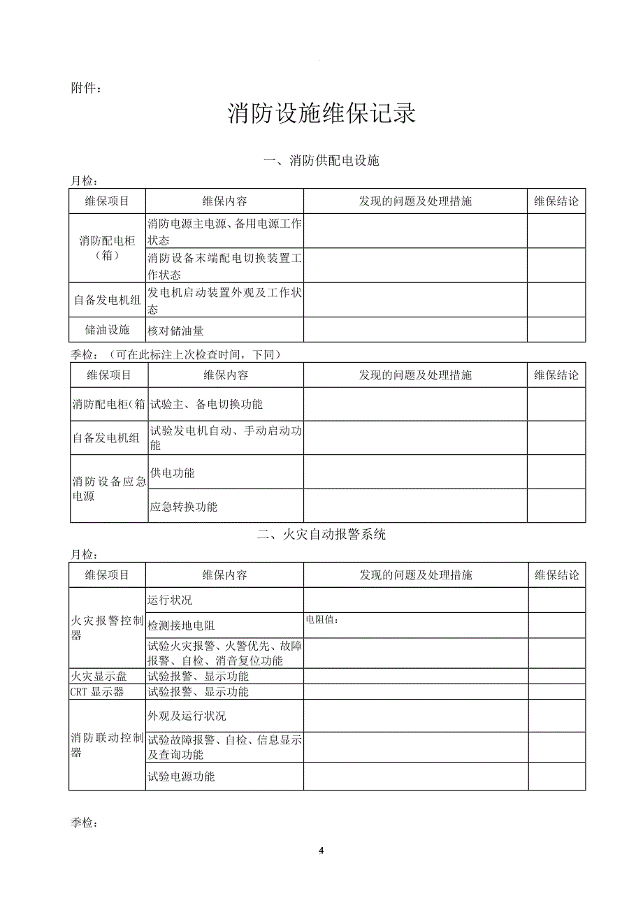 消防设施维护保养报告书.doc_第4页