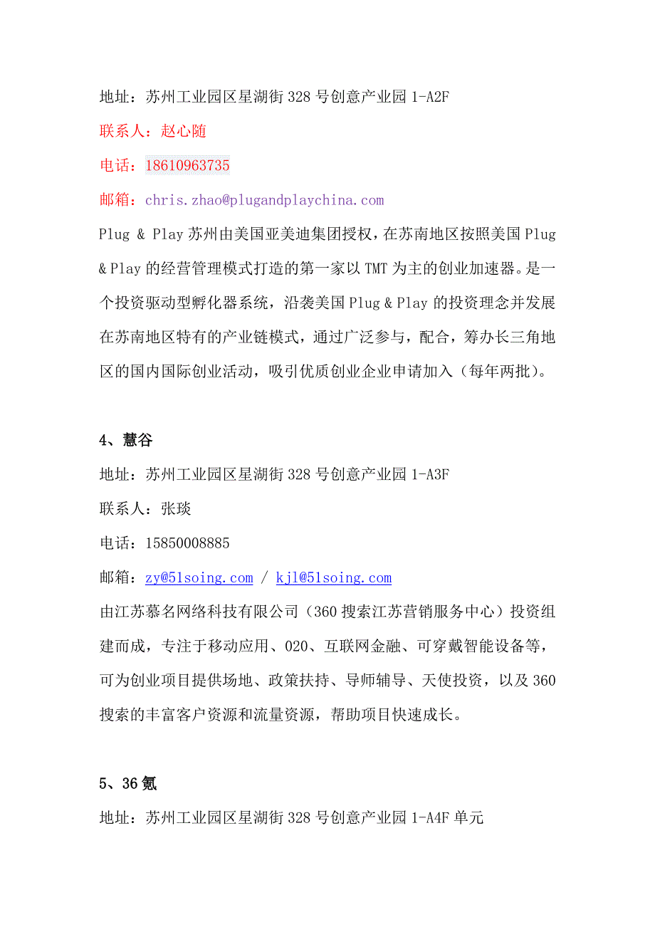 54家孵化器信息汇总20160516.docx_第2页