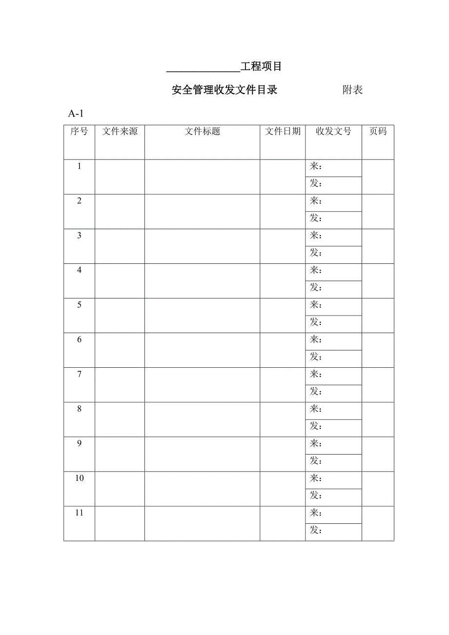 江苏省交通工程建设局现场管理机构安全管理用表.doc_第1页