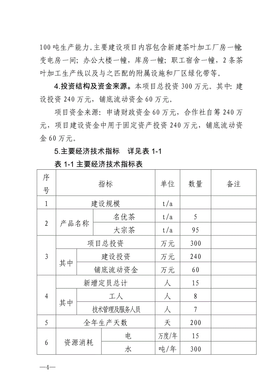 年产100吨优质茶加工新建项目工程可行性论证报告.doc_第4页