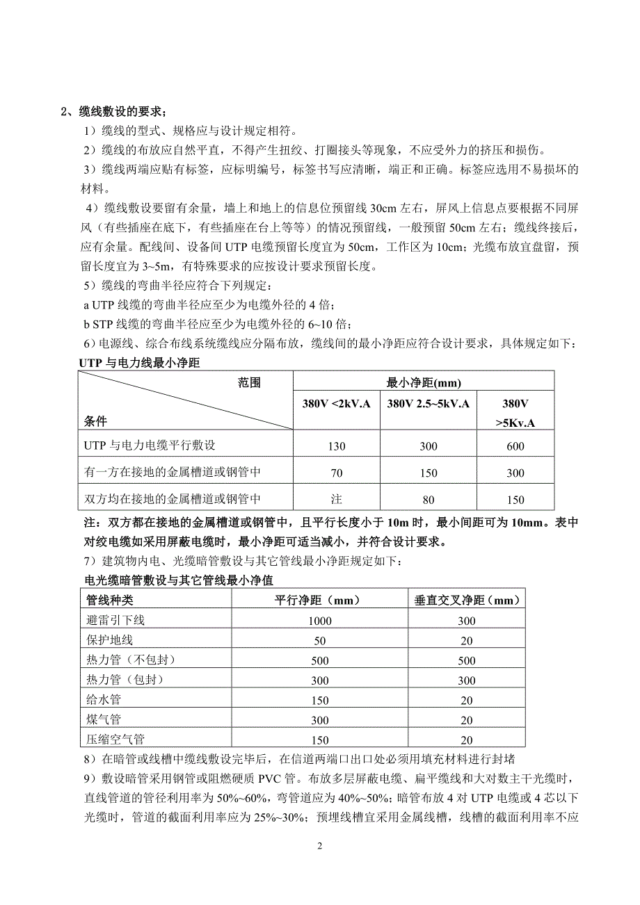 网络综合布线项目管理及施工要求方案.doc_第2页