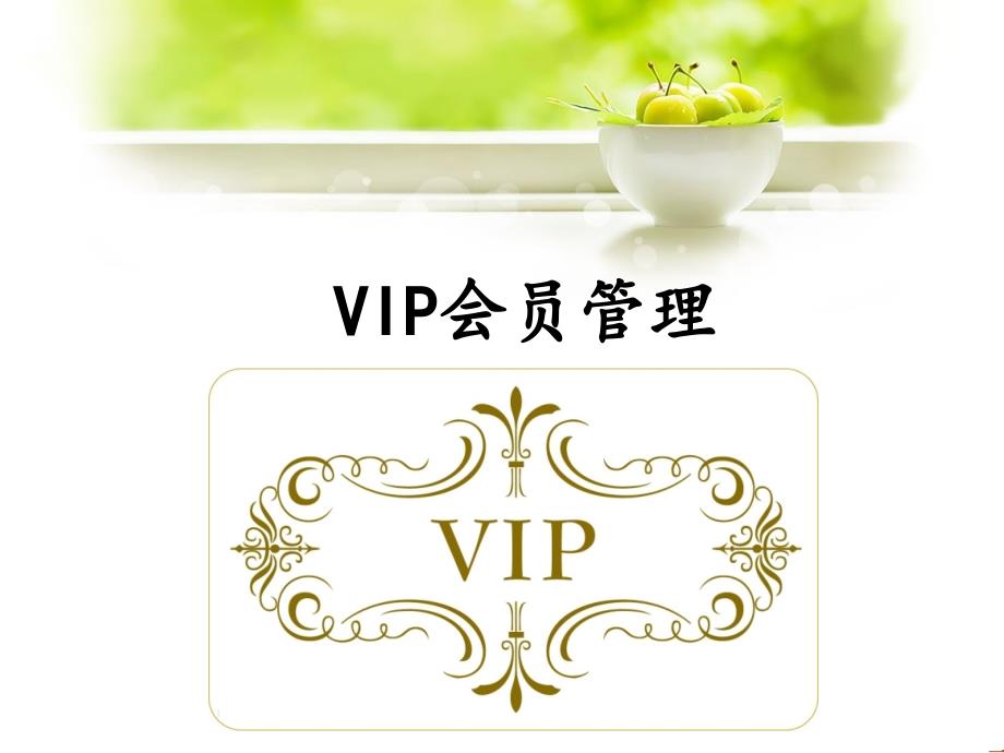 VIP会员管理PPT课件_第1页