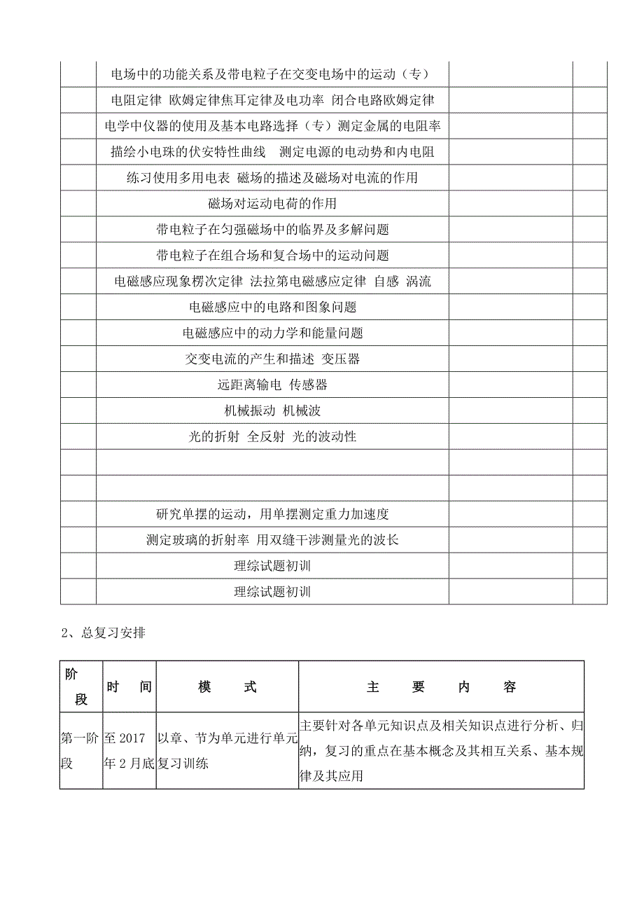 高三物理一轮复习计划_第4页