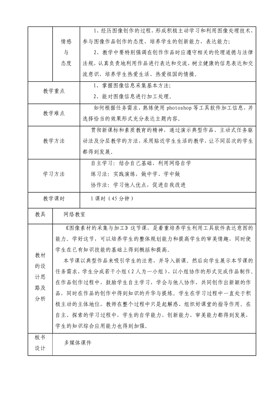 《图像素材的采集与加工》教案设计.doc_第2页