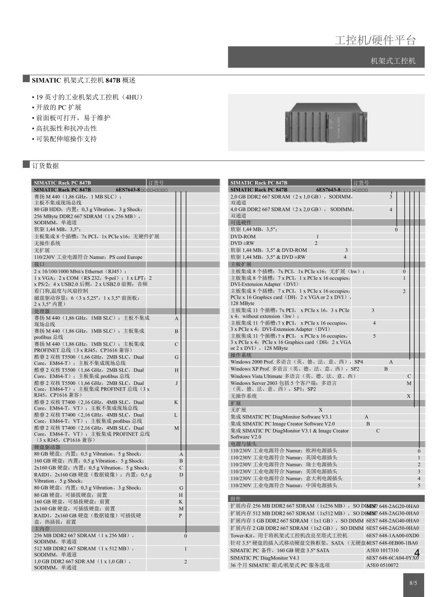 西门子工控机IPC产品选型样本PowerPoint演示文稿_第4页