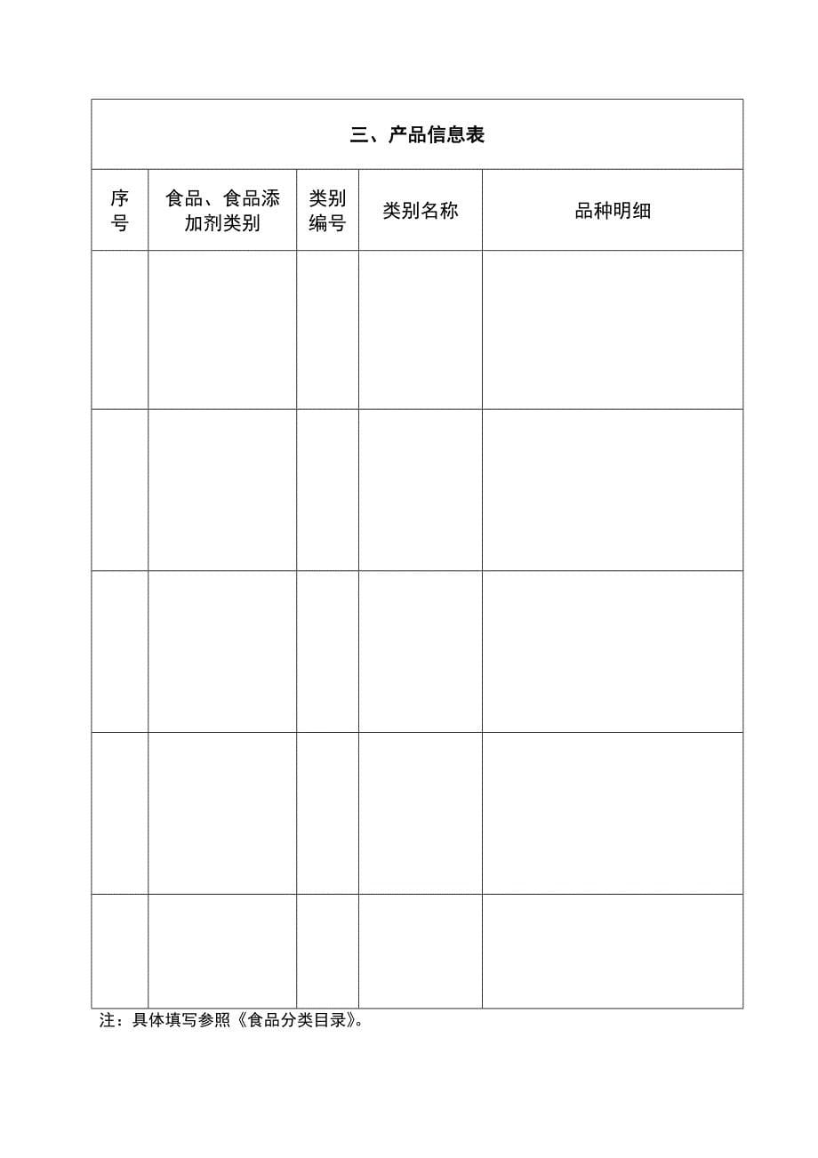 食品生产许可证申请书(新版)_第5页