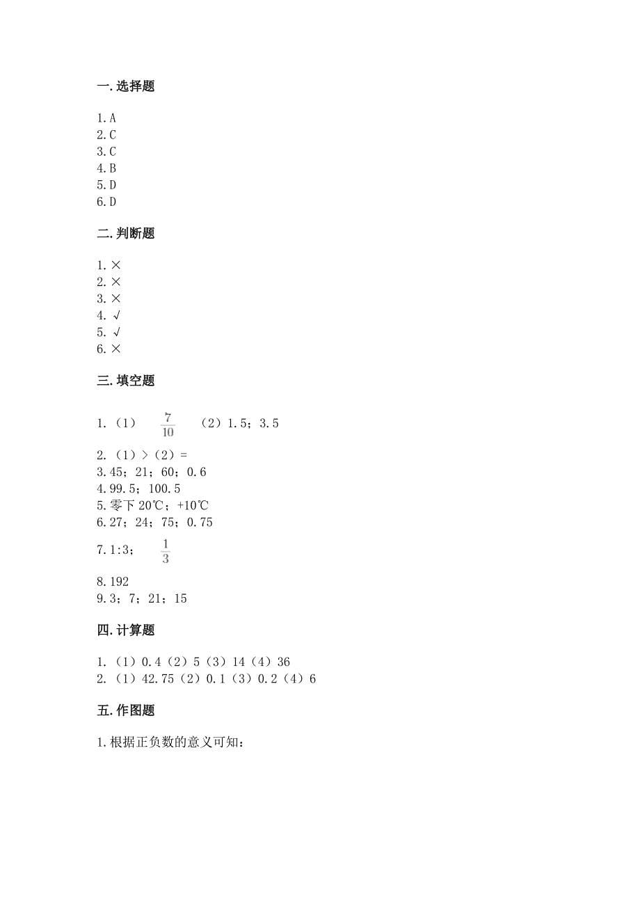 沪教版数学六年级下学期期末综合素养提升卷及答案(易错题).docx_第5页