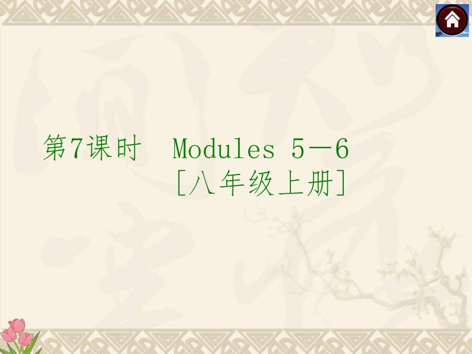 (外研全国)九年级英语复习课件第7课时Modules56八年级上册(共49张PPT)_第1页