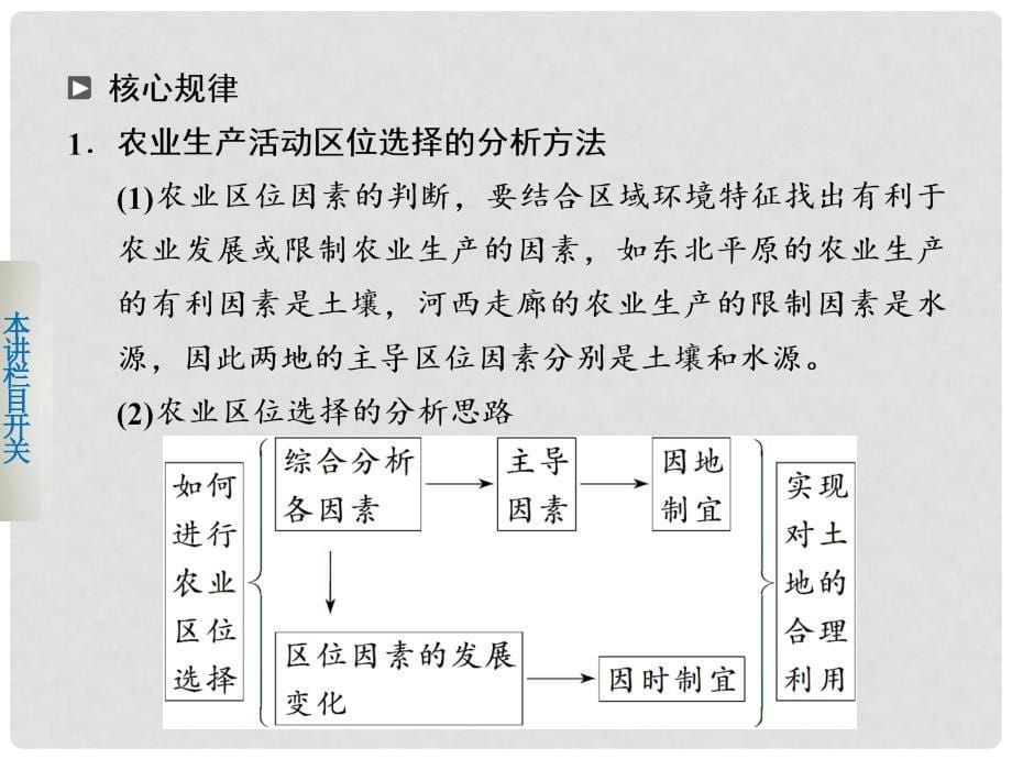 高考地理二轮 专题四 第2讲农业区位与主要农业地域类型课件_第5页
