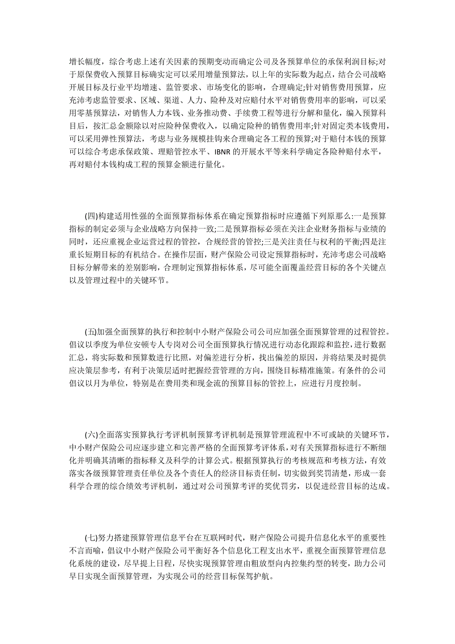 保险公司全面预算管理问题及对策.doc_第4页