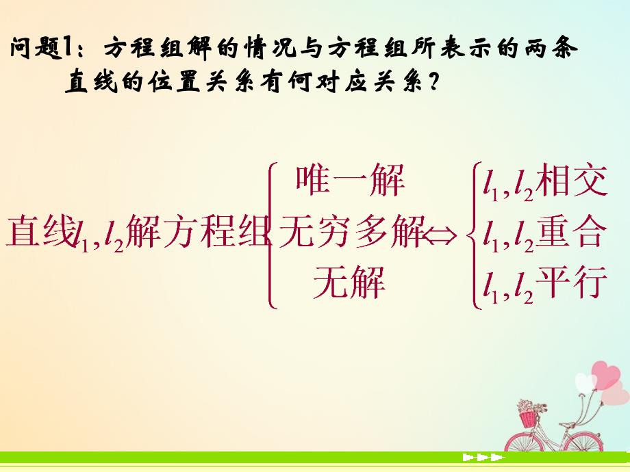 湖北省黄石市高中数学第三章直线与方程3.3直线的交点坐标与距离公式3.3.1两条直线的交点坐标课件新人教A版必修2_第3页