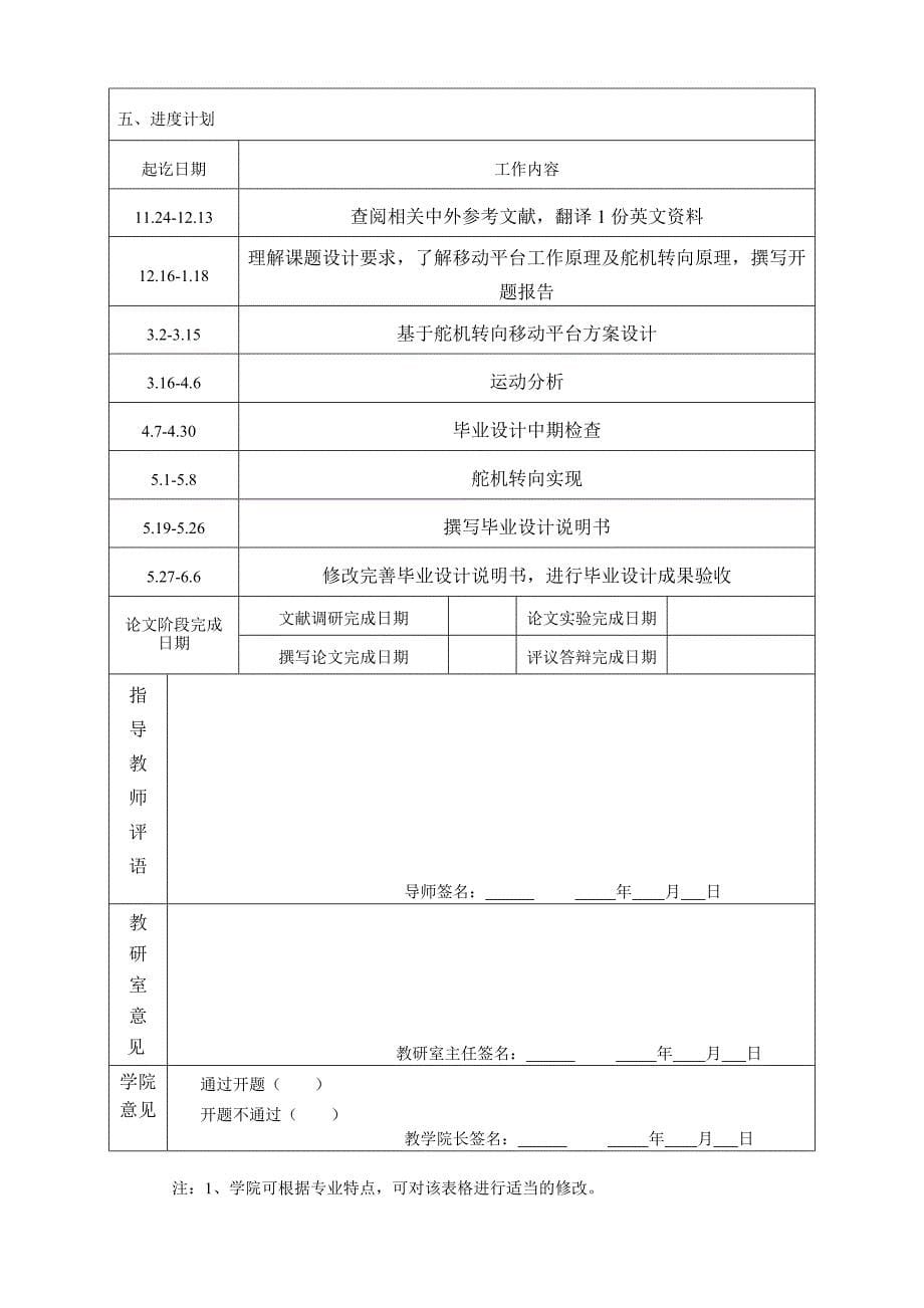 毕业设计（论文）开题报告舵机转向方法在移动机器人中的应用研究_第5页