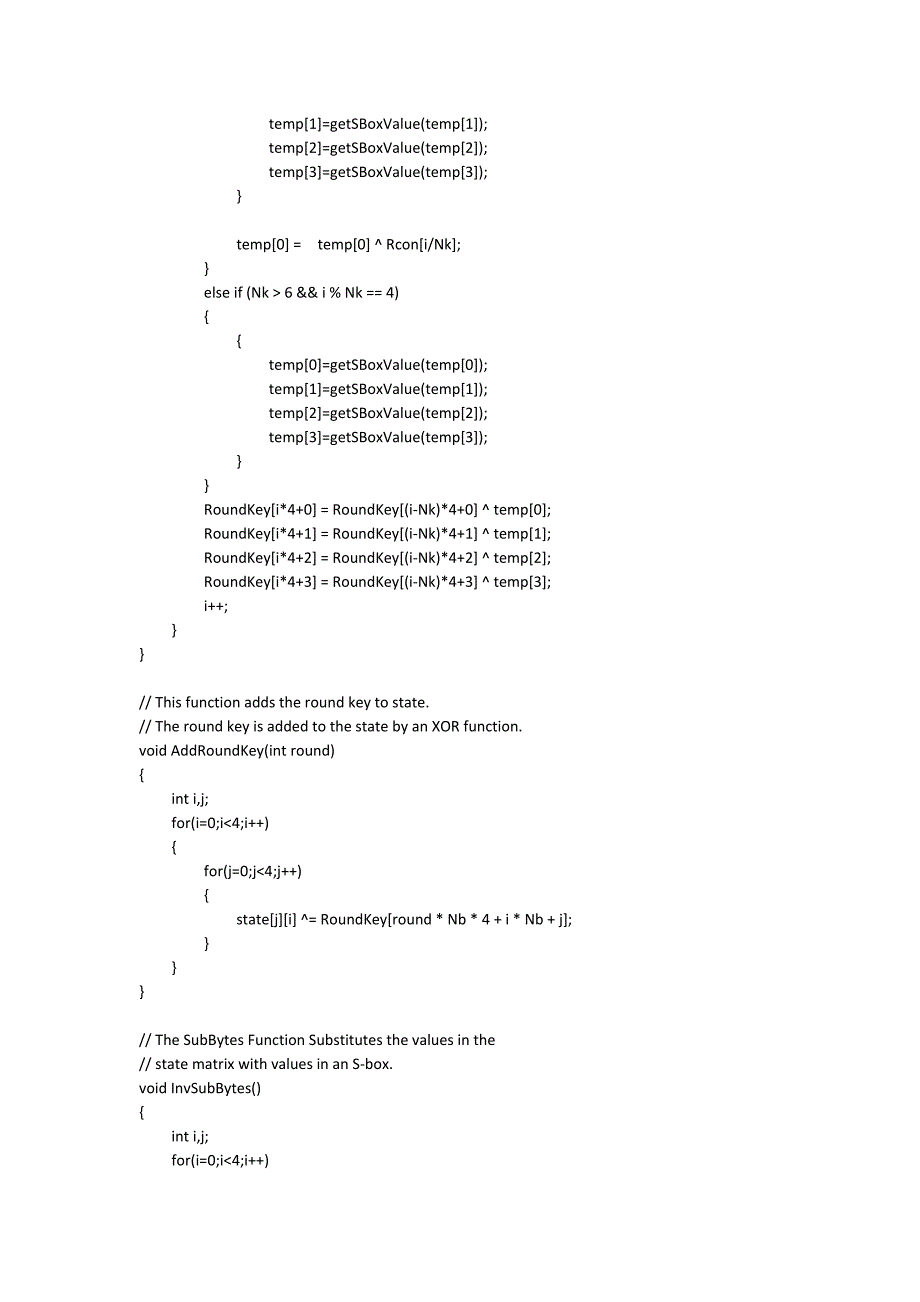 AES算法C源代码.docx_第4页