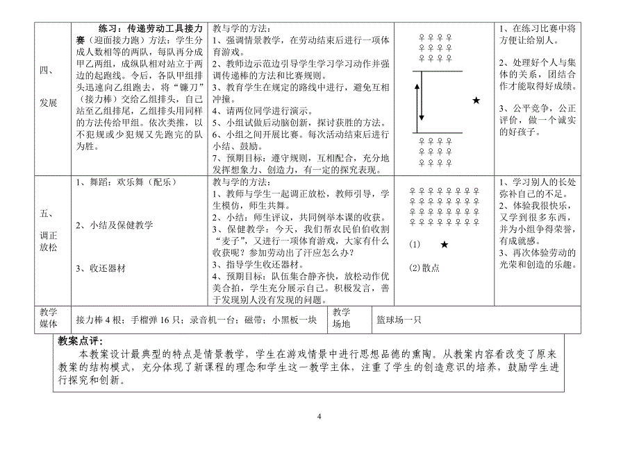 小学体育课教案.doc_第4页