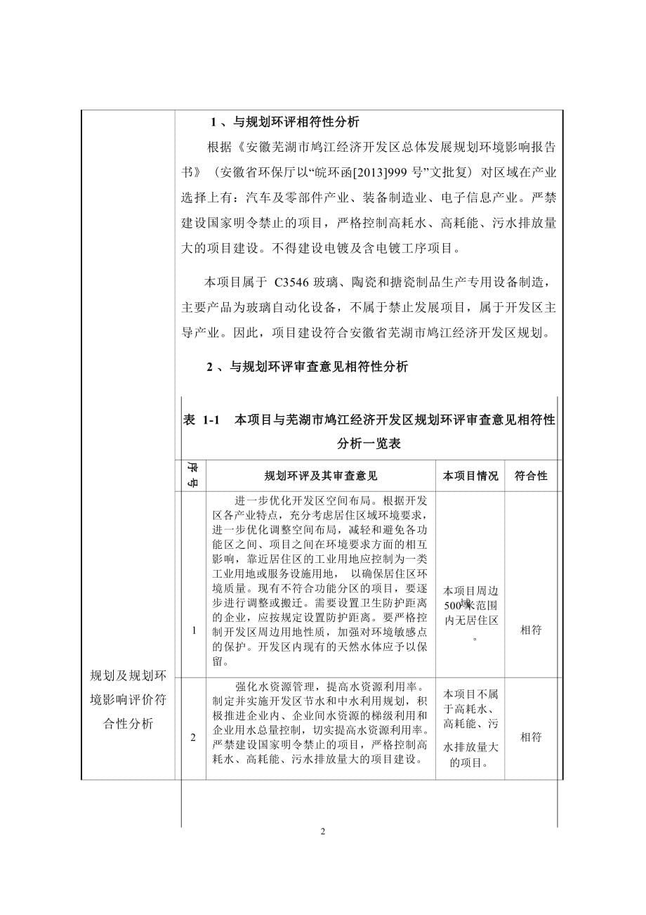 安徽信义智能机械有限公司年产100套玻璃自动化设备项目环境影响报告表.docx_第5页