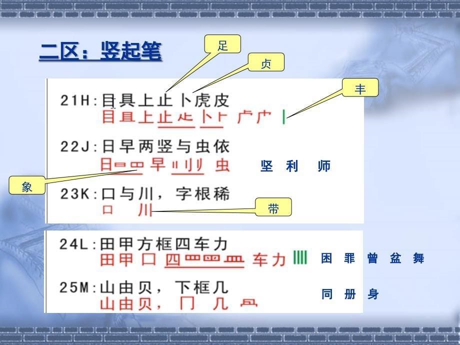 日语学习五笔教学竖区_第5页