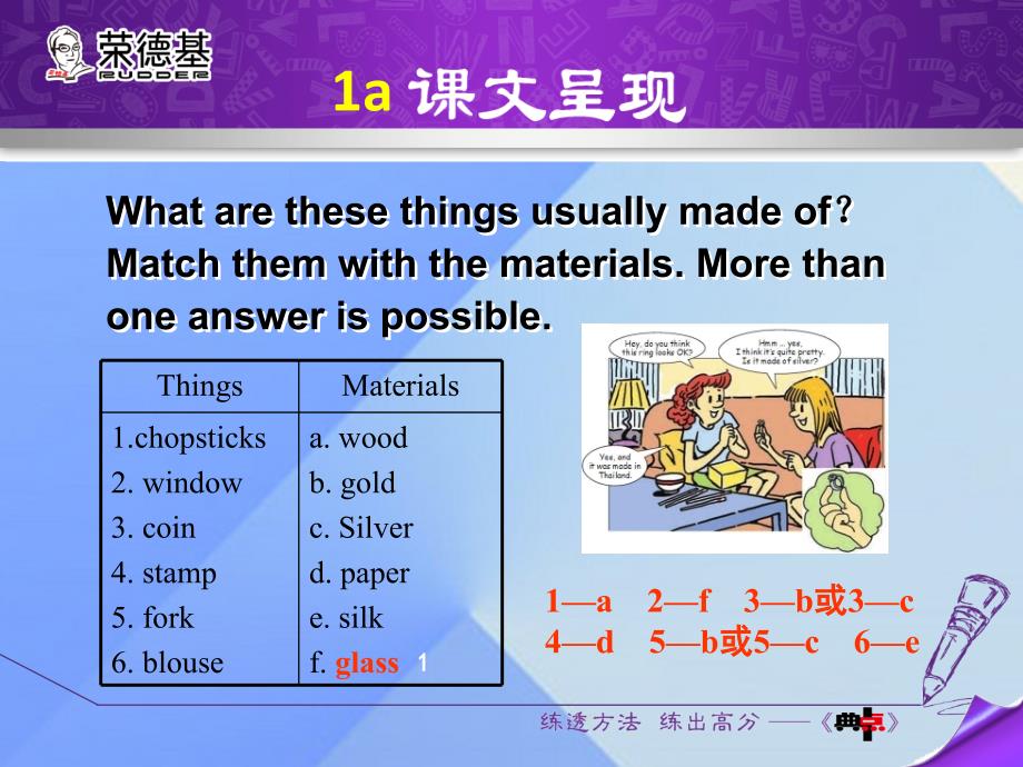 九年级英语全册 Unit 5 What are the shirts made of Section A（1a-2d） （新版）人教新目标版_第4页