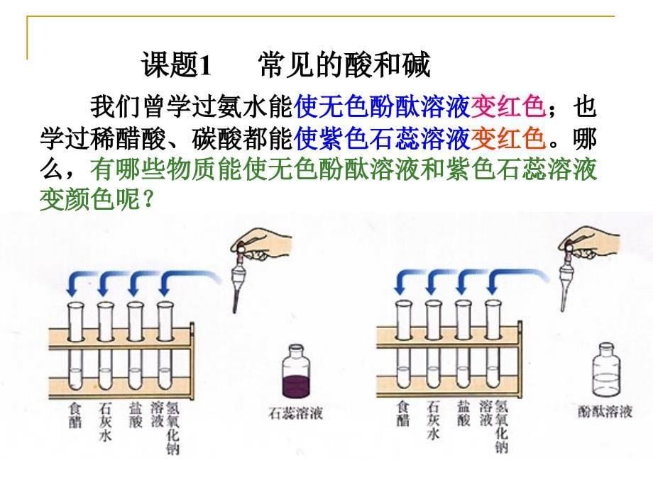 人教版九年级化学第十单元课题一《常见的酸和碱》第一课时PPt课件1_第5页