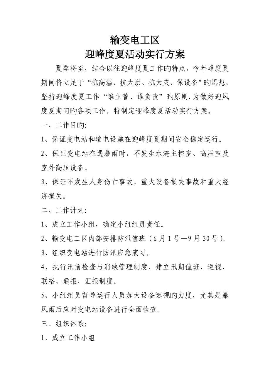 迎峰度夏活动方案.doc_第1页
