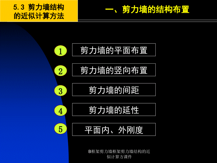 B框架剪力墙框架剪力墙结构的近似计算方课件_第2页