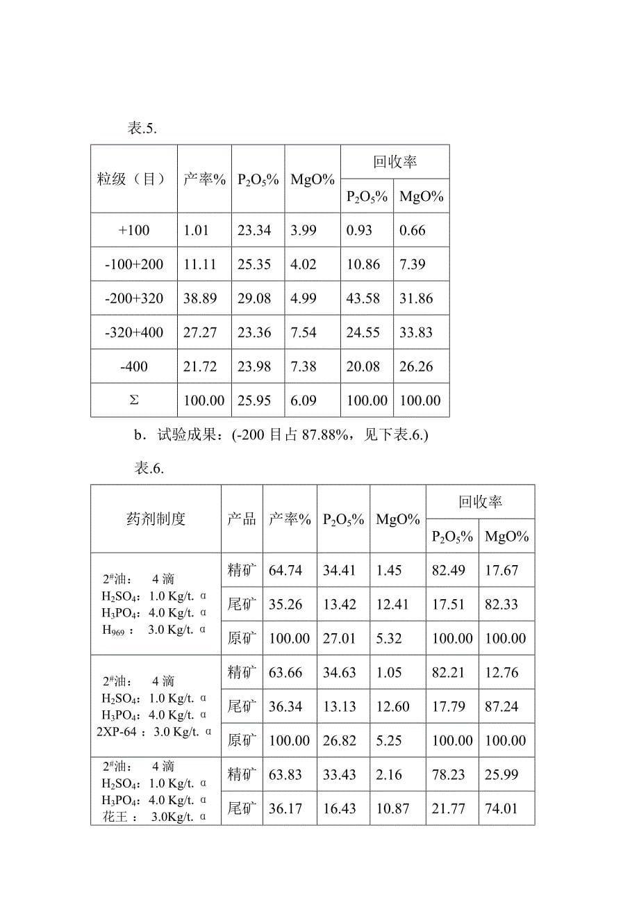 磷矿石反浮选试验方案.doc_第5页