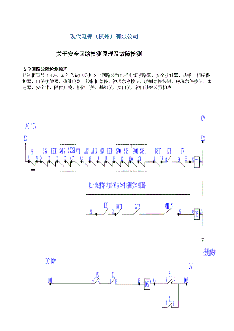 安全回路检测与故障处理方法XDTW.doc_第1页