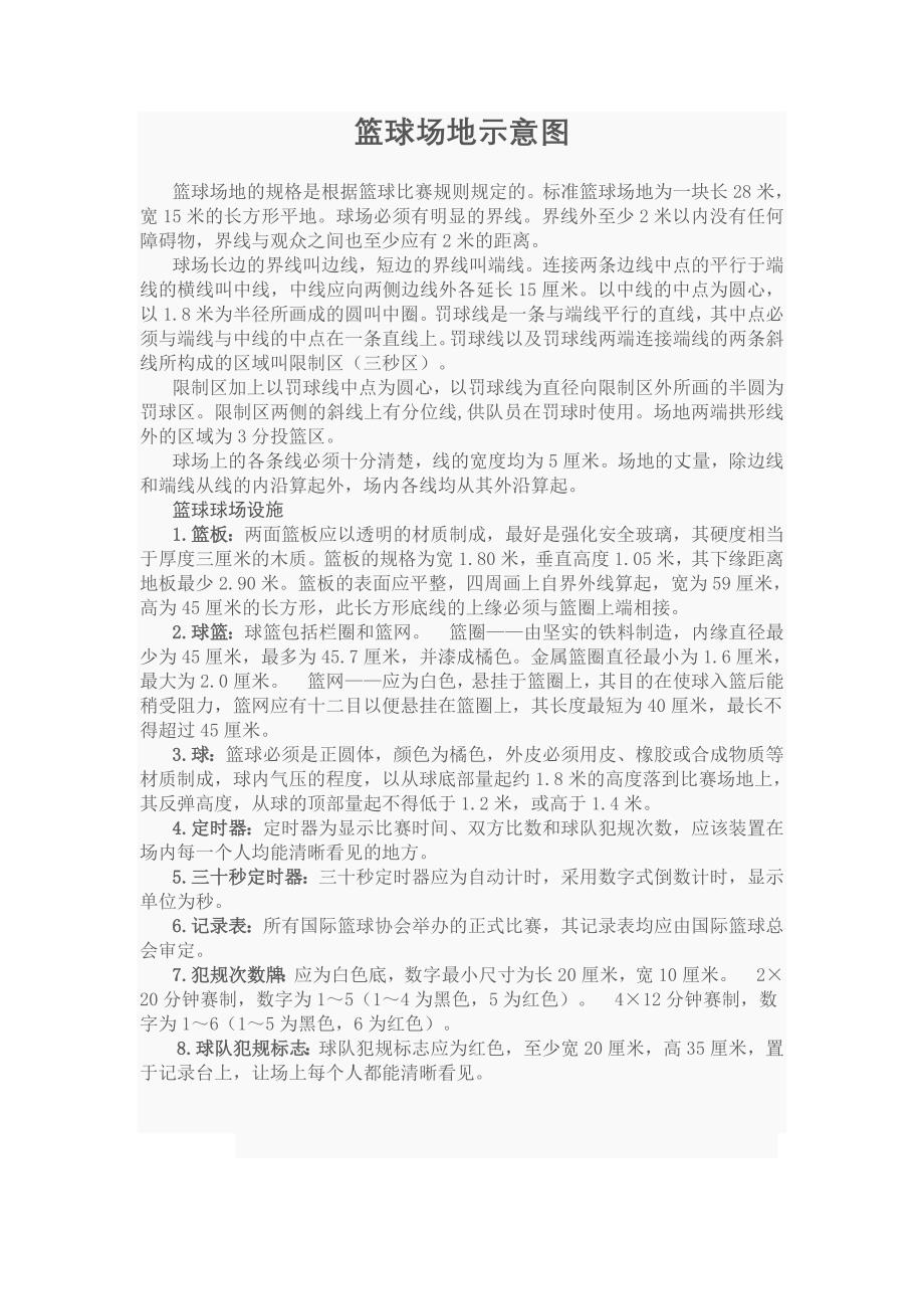 篮球场地示意图.doc_第1页
