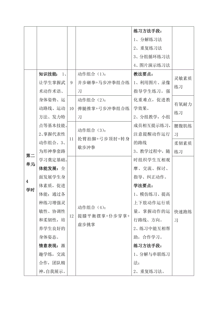 武术选修模块设计.doc_第3页